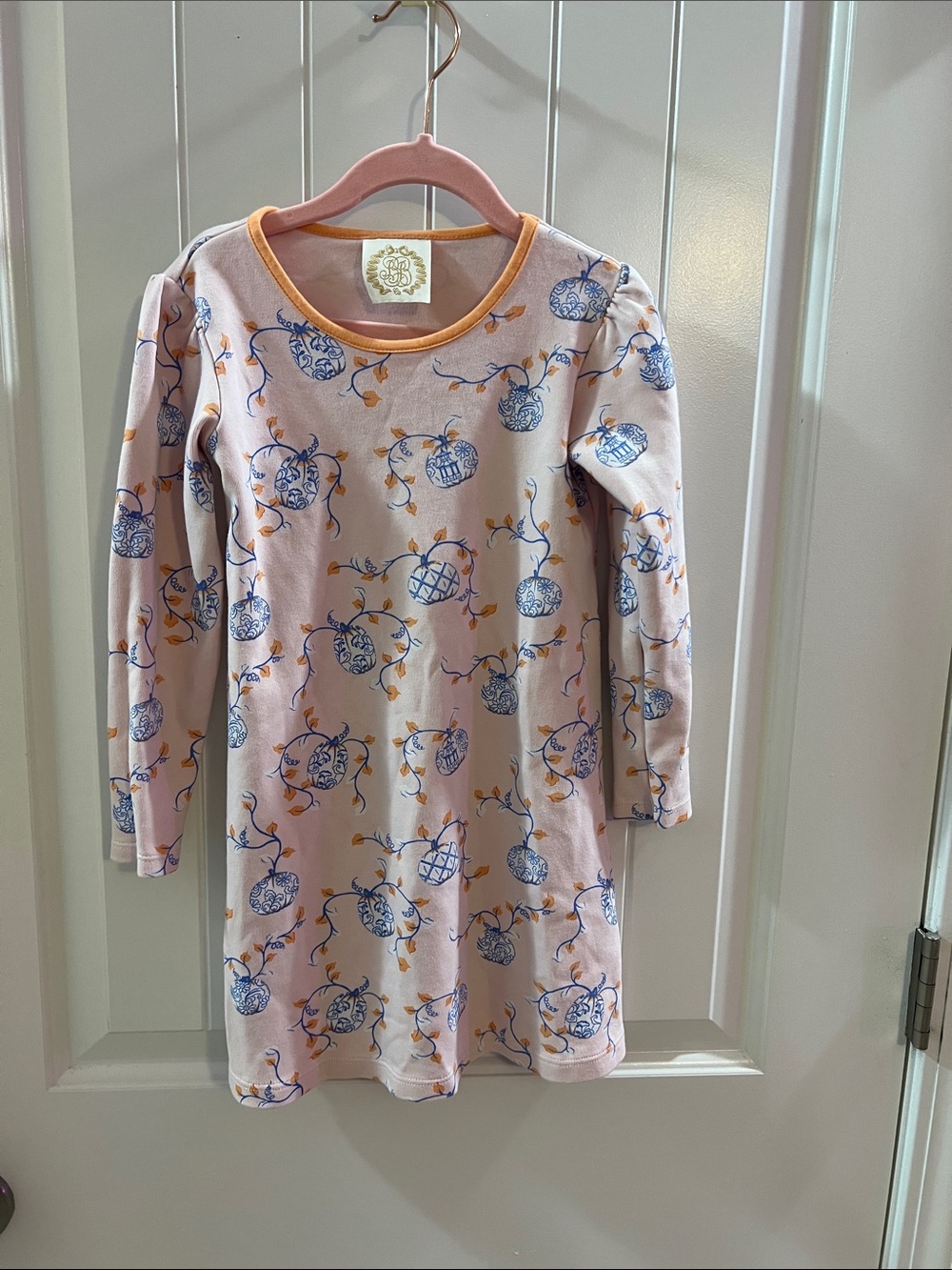 The Beaufort Bonnet Company Pumpkins 100% Pima cotton dress
